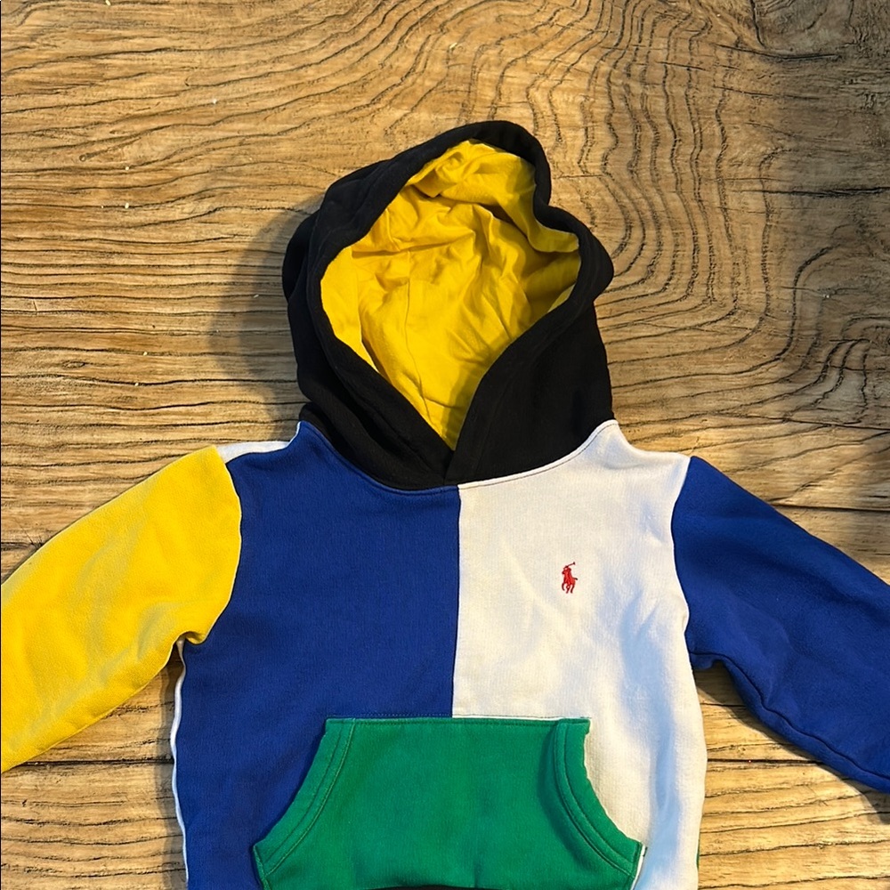 Polo by Ralph Lauren Blue and Yellow Sweatshirt